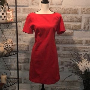 Red dress with bow detail
